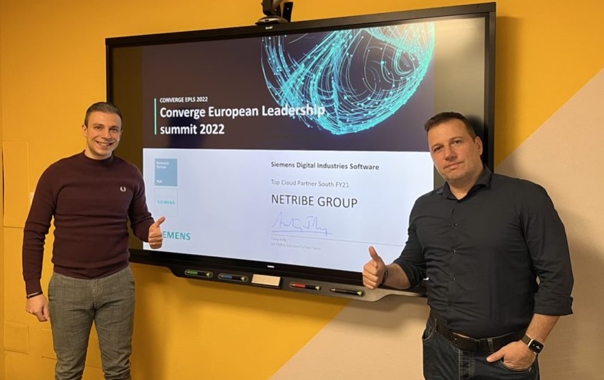 Netribe Group e Mendix Top Cloud Partner South FY21 di Siemens
