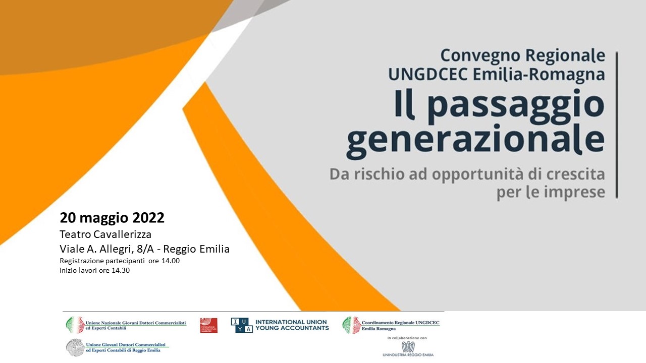Il passaggio generazionale – Convegno Regionale UNGDC Emilia-Romagna