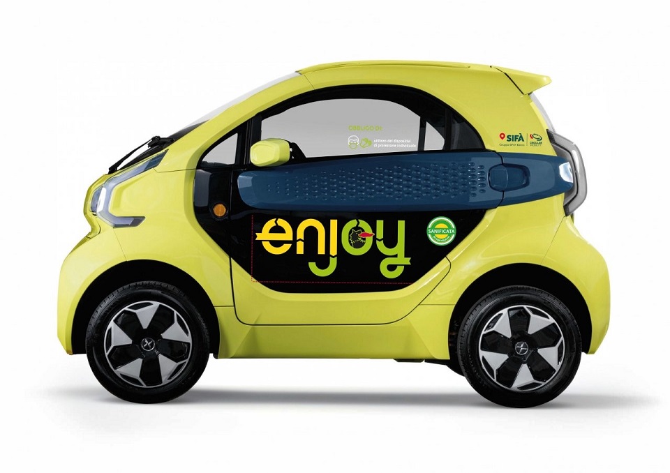 SIFÀ fornisce le nuove XEV YOYO a Enjoy, il car sharing elettrico di Eni