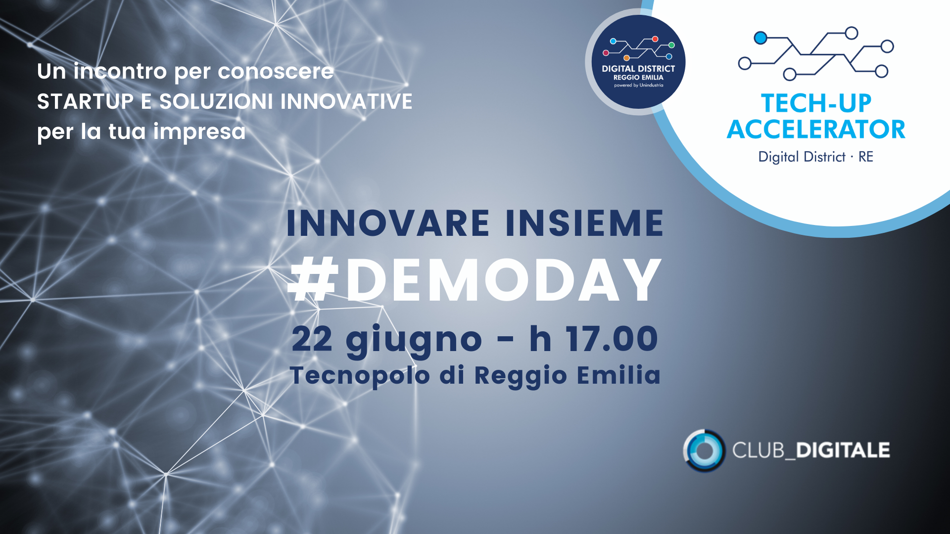 SAVE THE DATE Innovare Insieme #Demo Day Club Digitale