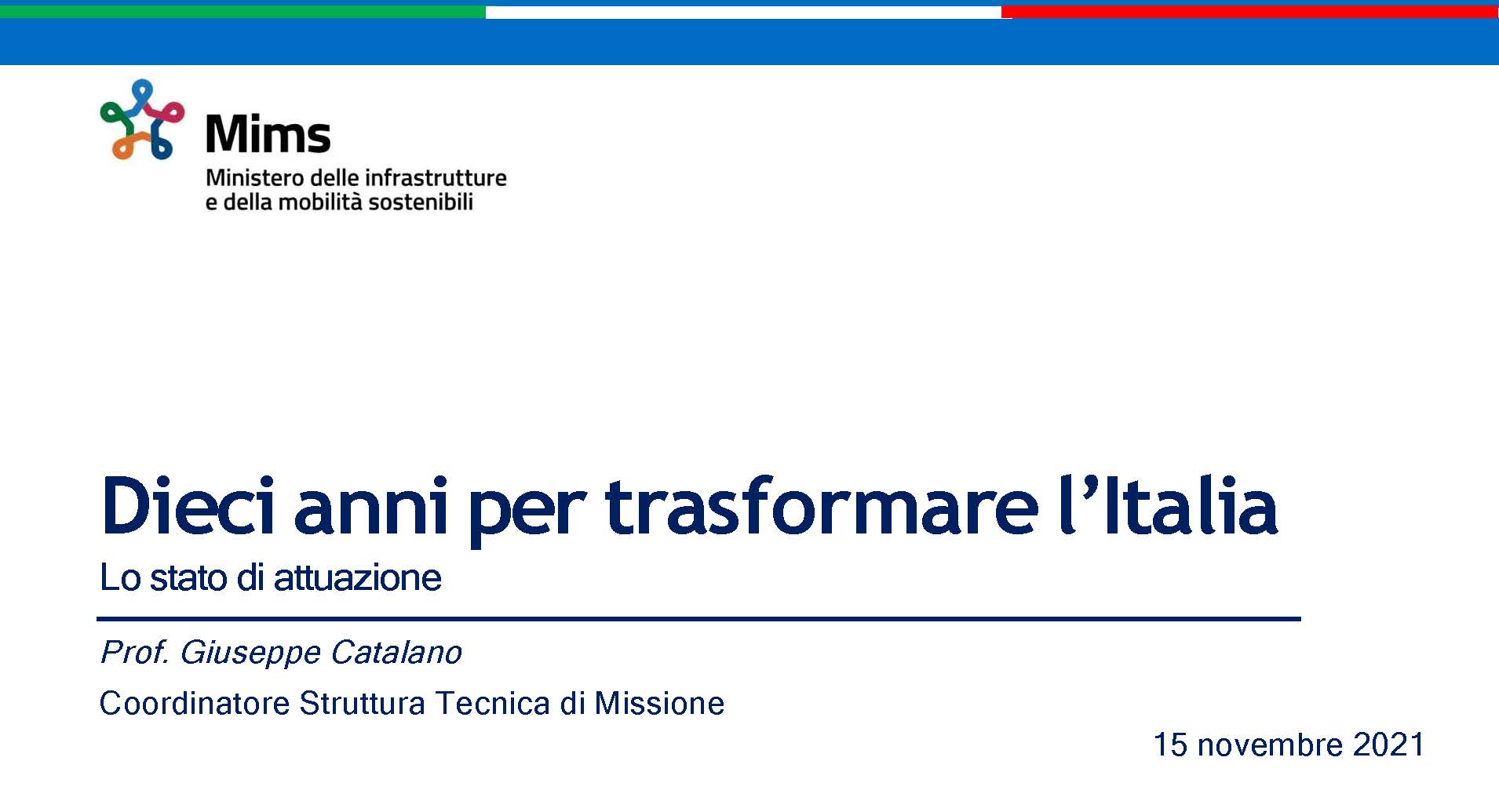 Dieci anni per riformare l'Italia