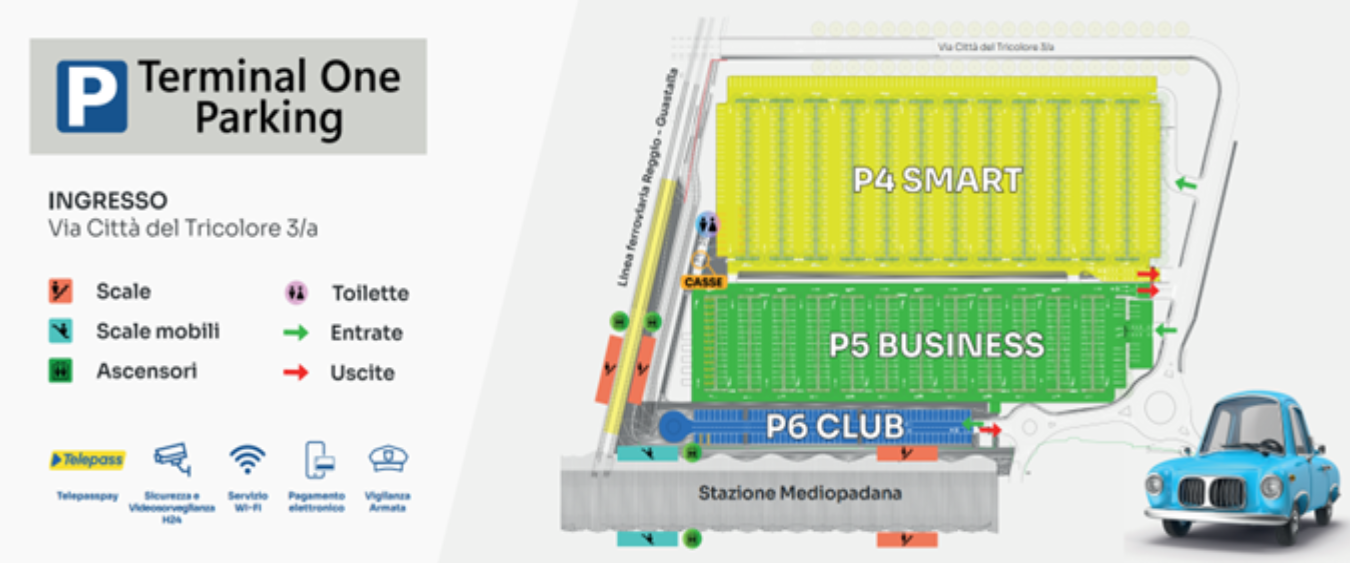 Convenzione Terminal One Parking per parcheggi alla stazione AV Mediopadana: sconti per gli associati Unindustria