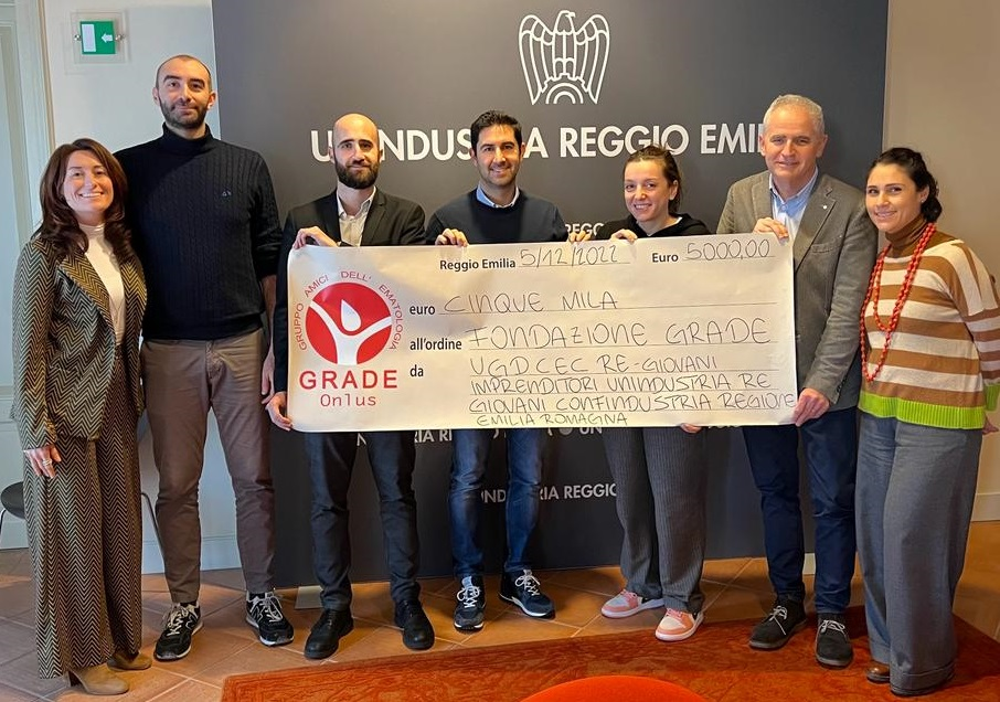 Fondazione Grade: donazione dei Giovani Imprenditori Unindustria Reggio Emilia, Confindustria Emilia-Romagna e Giovani Commercialisti