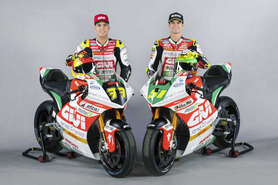 Emak continua a correre con l’LCR E-Team nel MotoE World Championship 2023: Oleo-Mac ed Efco sono sponsor dei due piloti