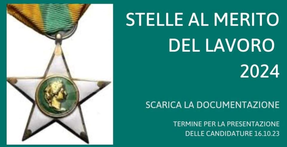 Stella al merito del lavoro 2024 – modulistica