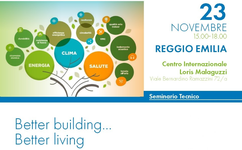 Seminario tecnico “Progettare e costruire Green per edifici salubri ed efficienti”