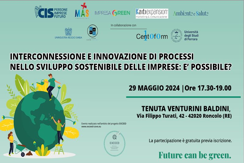 Evento CIS: Interconnessione e innovazione di processi nello sviluppo sostenibile delle imprese